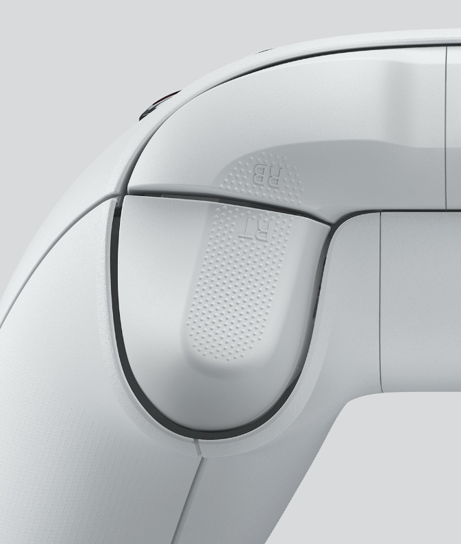 Texture bumper and trigger on the XBOX Wireless Controller